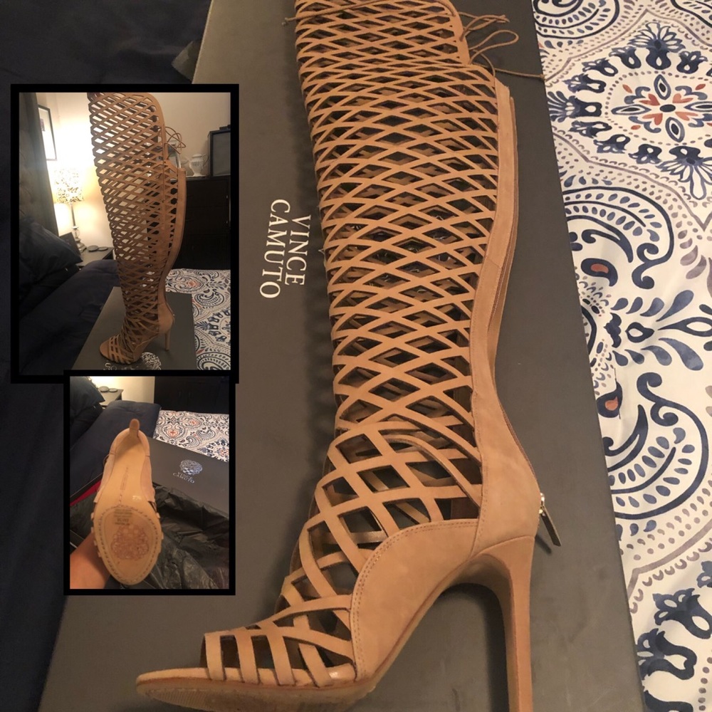 🔥New🔥 Vince Camuto Thigh High Punch Out Boots